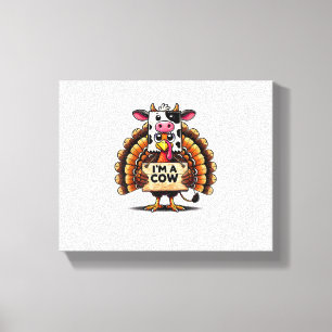 Impressão Em Tela Turco Paper Bag Moo Eu sou uma família de Ação de