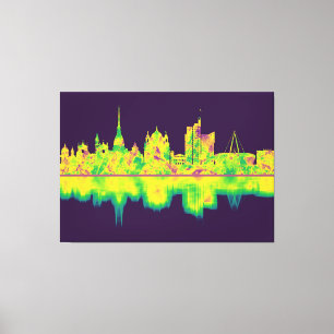 Impressão Em Tela Turim Itália Skyline