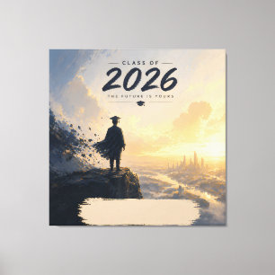 Impressão Em Tela Turma de 2026 O Futuro é Seu Design de Graduação
