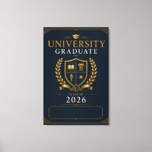 Impressão Em Tela Turma de Graduados da Universidade Personalizada d