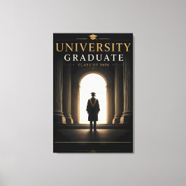 Impressão Em Tela Turma de Graduados Personalizada da Universidade 2