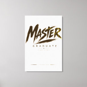 Impressão Em Tela Turma de Graduados Personalizados do Masters 2026