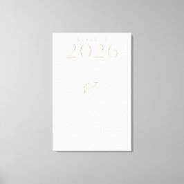 Impressão Em Tela Turma Personalizada de 2026 Nome Arte Elegante