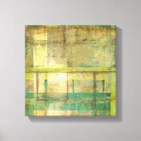 Turquesa e pintura de Abstrato verde