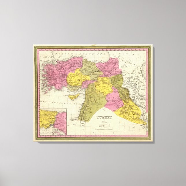 Impressão Em Tela Turquia na Ásia (Frente)