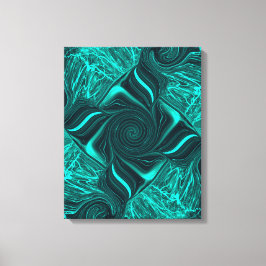 Impressão Em Tela Turquoise Liquid Marble Abstract Art