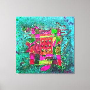 Impressão Em Tela "Turquoise Open", por Paul Buică