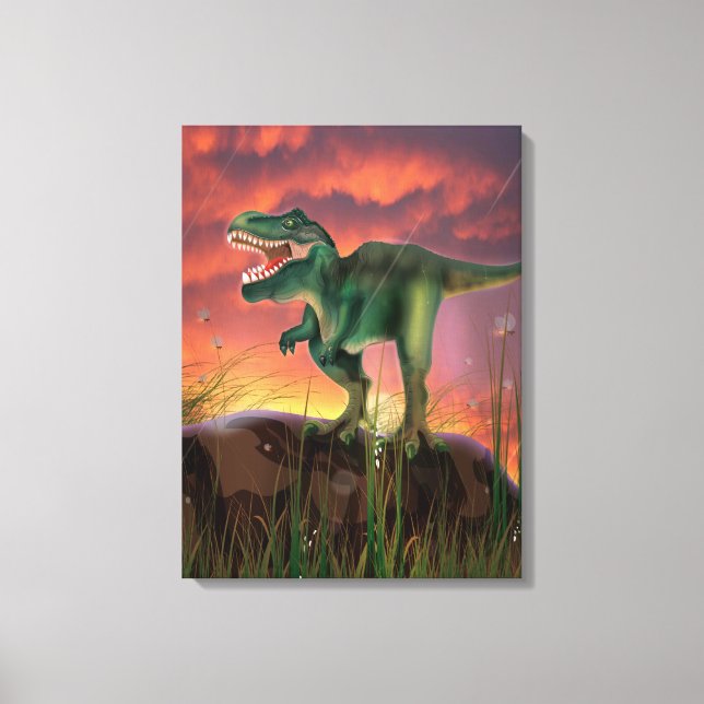 Impressão Em Tela Tyrannosaurus Rex (Frente)