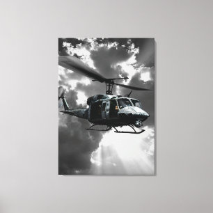 Impressão Em Tela UH-1N Huey gêmeo