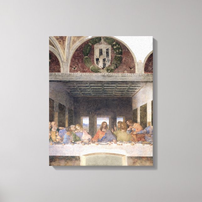 Impressão Em Tela Última Ceia, 1495-97 3 (Frente)