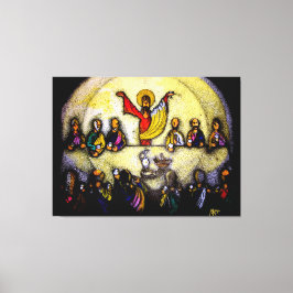 Impressão Em Tela ÚLTIMA CENA LAST SUPPER Mix, tinta y acrilicos