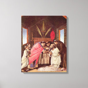 Impressão Em Tela Última Comunhão de São Jerônimo - Botticelli
