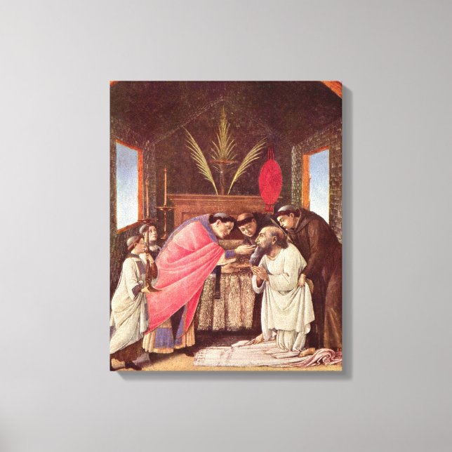 Impressão Em Tela Última Comunhão de São Jerônimo - Botticelli (Frente)