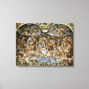 Impressão Em Tela Último julgamento, da capela de Sistine, 1538-41