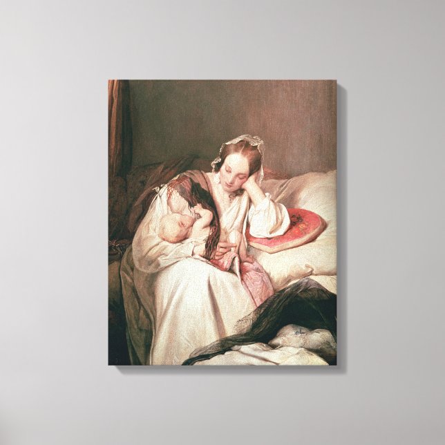 Impressão Em Tela Um amor da mãe, 1839 (Frente)