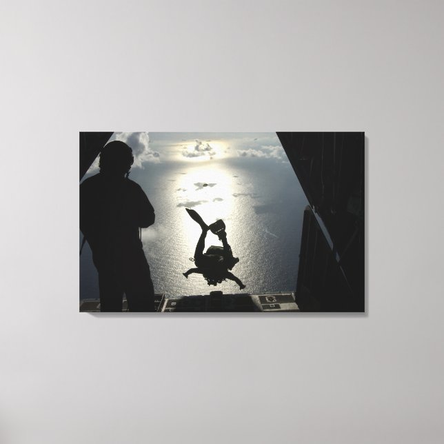 Impressão Em Tela Um assistente da Força Aérea (Frente)