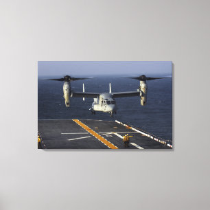 Impressão Em Tela Um avião do Osprey V-22 prepara-se para aterrar