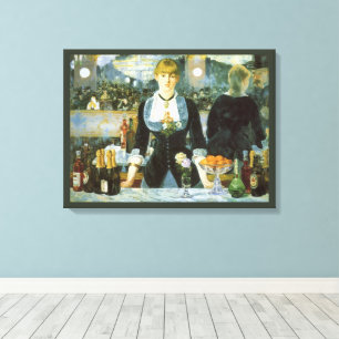 Impressão Em Tela Um Bar no Folies Bergere por Edouard Manet
