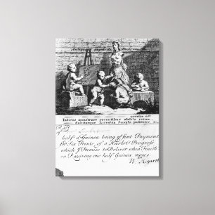 Impressão Em Tela Um Bilhete de Subscrição para 'A Harlot's