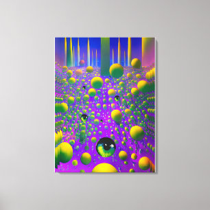 Impressão Em Tela Um Cabelo - Arte Surreal Ken Gage