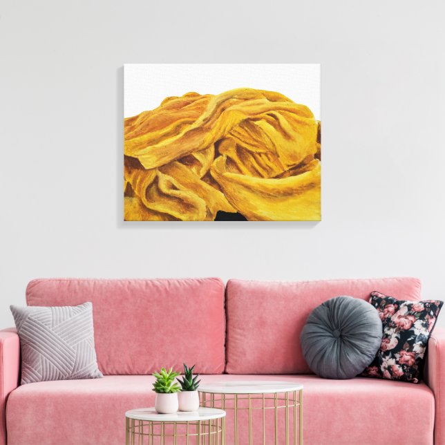 Impressão Em Tela Um cachecol amarelo (Insitu(Sala de estar))
