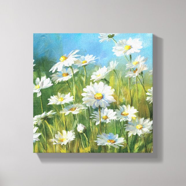 Impressão Em Tela Um Campo de Visitas Brancas (Frente)