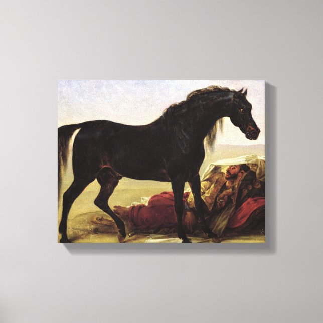 Impressão Em Tela Um Cavalo Árabe (Frente)