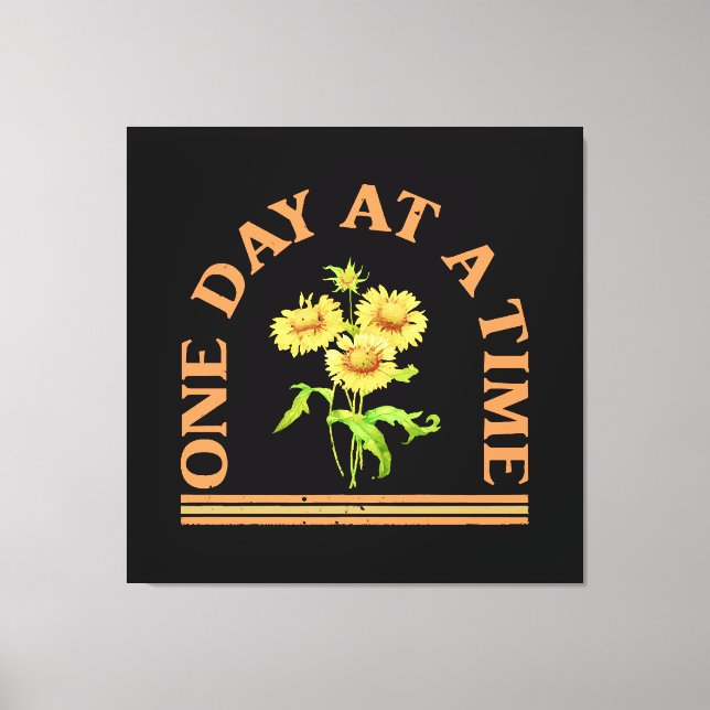 Impressão Em Tela Um Dia De Cada Vez (Frente)