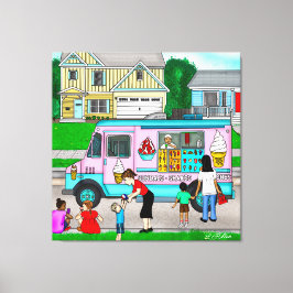 Impressão Em Tela Um Dia de Verão Quente | Ilustração química