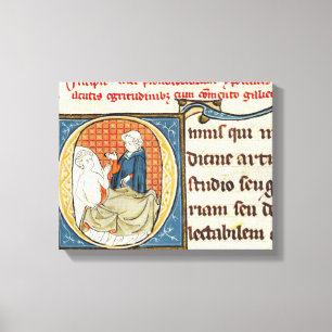 Impressão Em Tela Um doutor Diagnosing um paciente