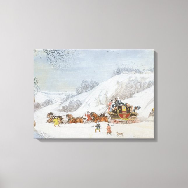 Impressão Em Tela Um e-mail na neve profunda (Frente)
