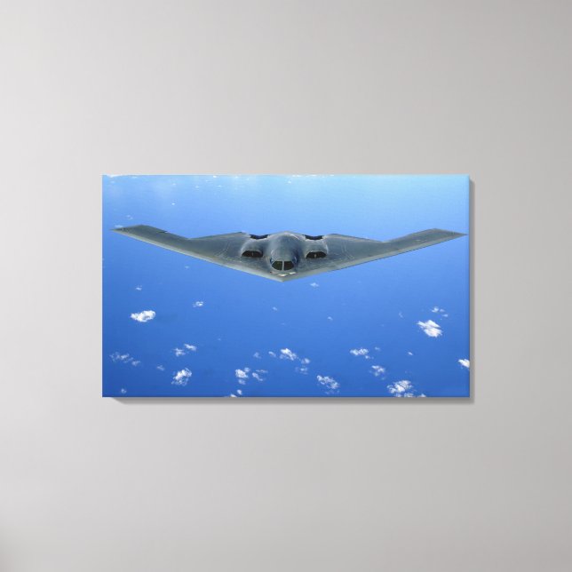 Impressão Em Tela Um Espírito B-2 voa pelo céu (Frente)