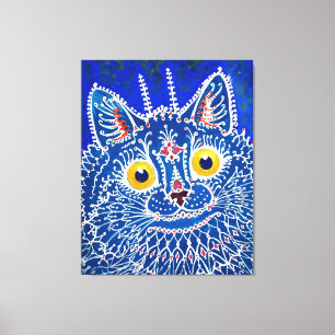 Impressão Em Tela Um gato em estilo gótico por Louis Wain 