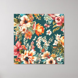 Impressão Em Tela Um Incrível Floral de Verão como Pintura