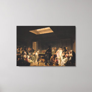 Impressão Em Tela Um jogo dos bilhar, 1807