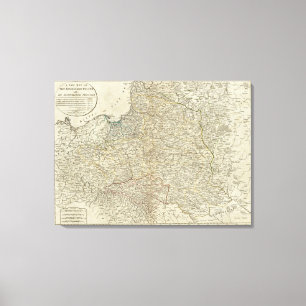 Impressão Em Tela Um mapa novo do reino do Polônia
