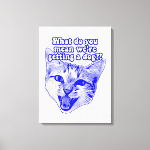 Impressão Em Tela Um meme engraçado de gato ranzinza para amantes de