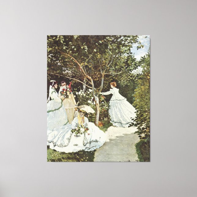 Impressão Em Tela Um moinho de vento em Zaandam Claude Monet (Frente)