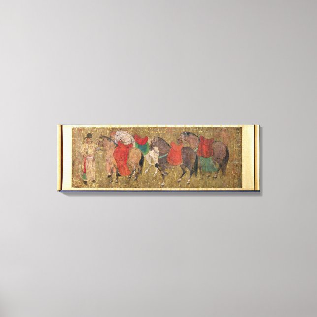 Impressão Em Tela Um noivo com cavalos (Frente)