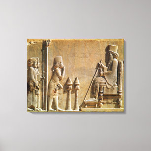 Impressão Em Tela Um oficial mediano que paga a homenagem ao rei