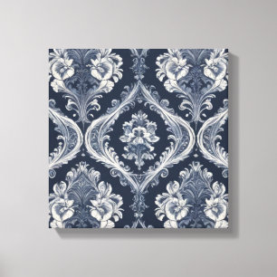 Impressão Em Tela um papel de parede com designs florais