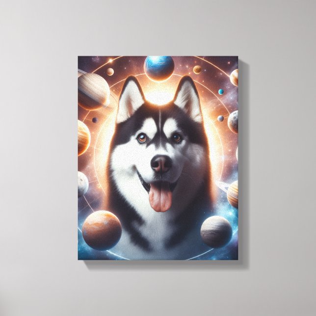 Impressão Em Tela Um PET no espaço (Frente)