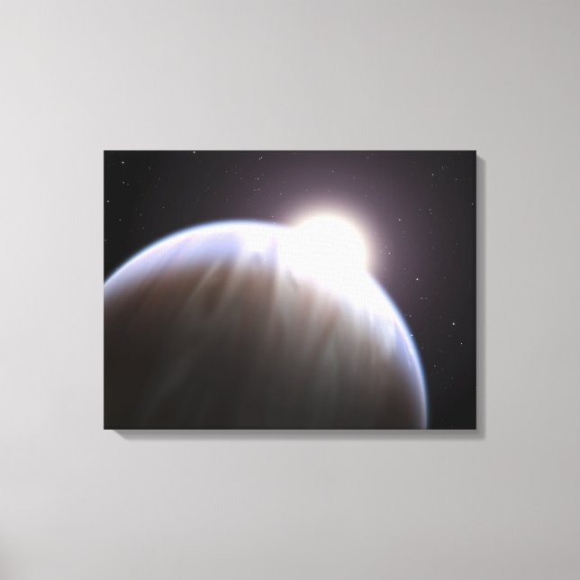 Impressão Em Tela Um planeta extrassolar com sua estrela-mãe (Frente)
