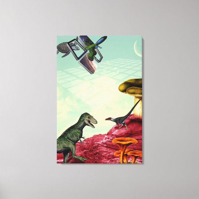 Impressão Em Tela Um planeta verde e respirável (Frente)