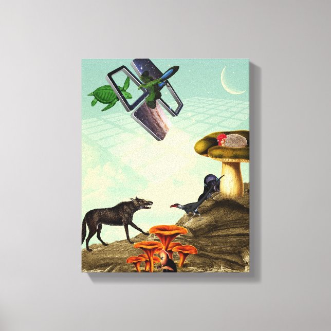 Impressão Em Tela Um planeta verde e respirável (Frente)