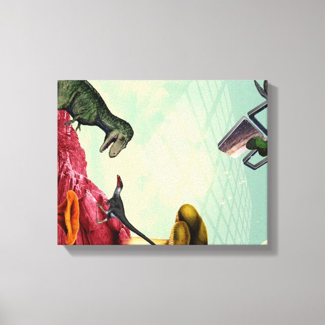 Impressão Em Tela Um planeta verde e respirável (Frente)