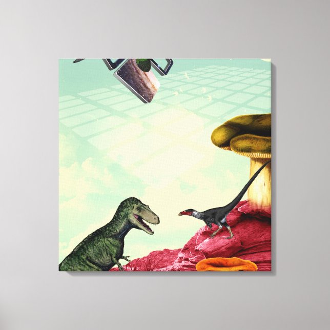 Impressão Em Tela Um planeta verde e respirável (Frente)