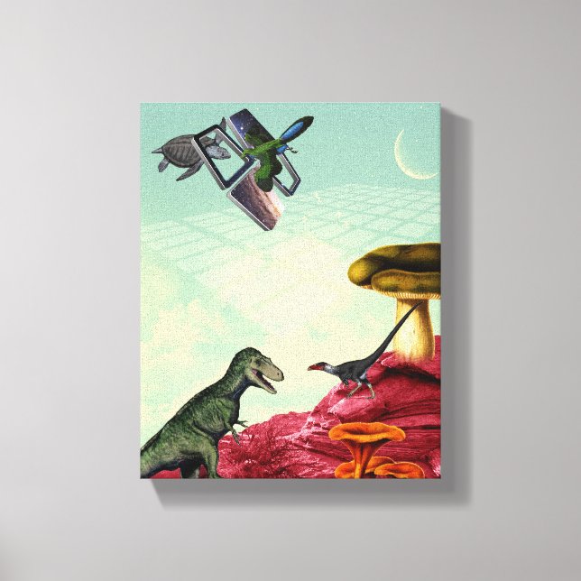 Impressão Em Tela Um planeta verde e respirável (Frente)