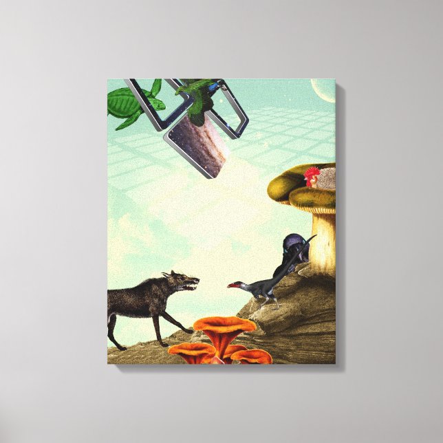 Impressão Em Tela Um planeta verde e respirável (Frente)