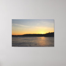 Um por do sol congelado